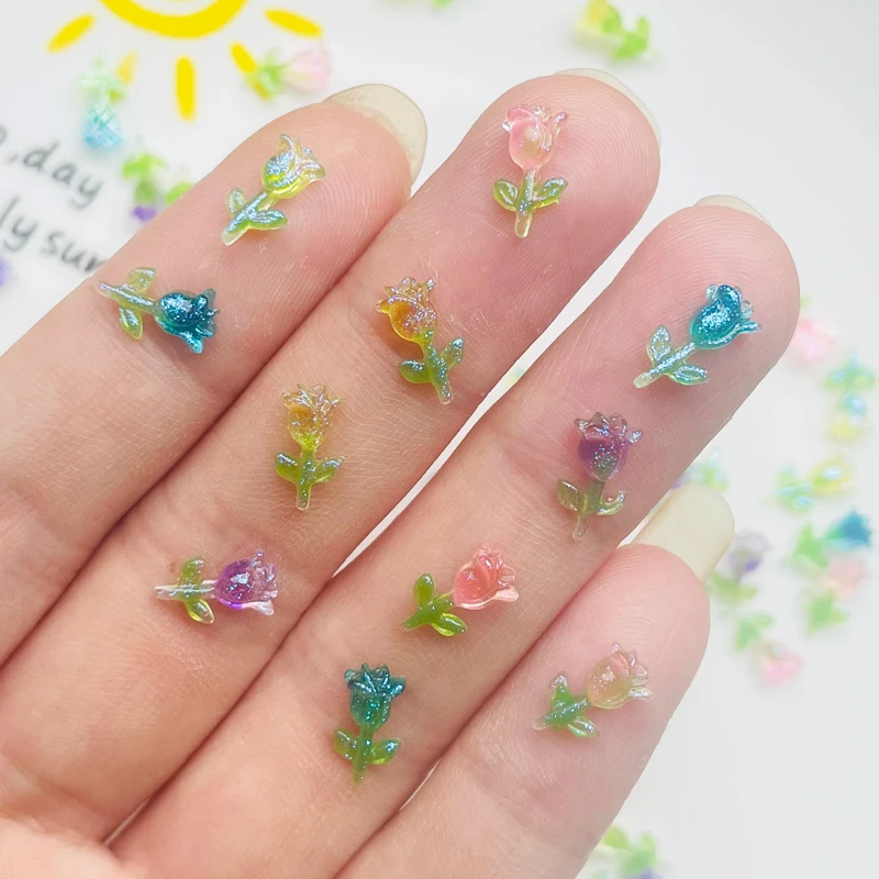 100 Pcs New 10*5mm Cute Mini Shiny Cartoon Rose Flower Resin Figurine Crafts Manicure Ornament Jewelry Making Accessories
100 Pcs New 10*5mm Cute Mini Shiny Cartoon Rose Flower Resin Figurine Crafts Manicure Ornament Jewelry Making Accessories