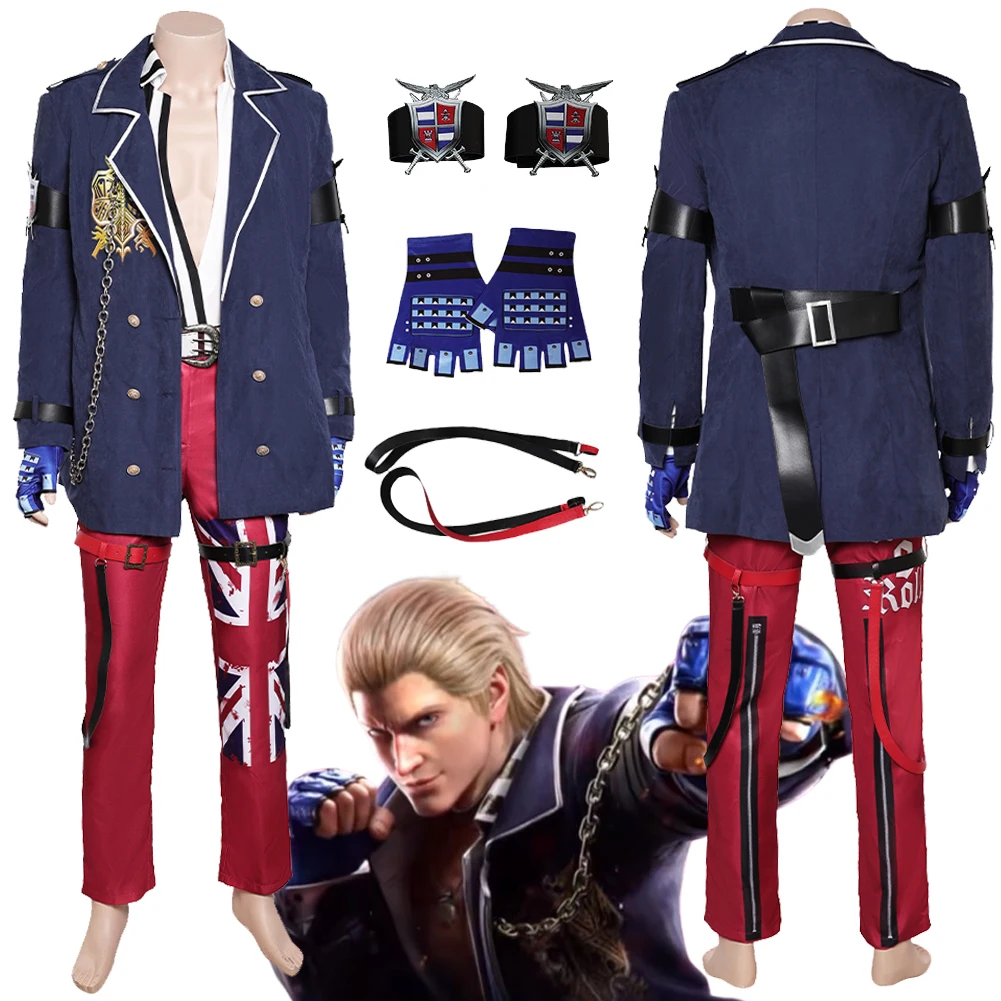Стив лиса, косплей, фантастический костюм, Аниме игра Tekken8, перчатки для ролевых игр, рубашки, наряды для взрослых мальчиков, мужской костюм для Хэллоуина
Стив лиса, косплей, фантастический костюм, Аниме игра Tekken8, перчатки для ролевых игр, рубашки, наряды для взрослых мальчиков, мужской костюм для Хэллоуина