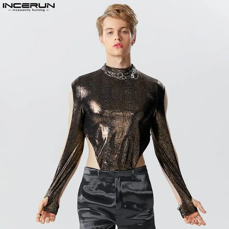 Sexy Style Men's Jumpsuits INCERUN 2023 Coated Flash Fabric Rompers Casual Well Fitting Male Thimble Long Sleeve Bodysuits S-5XL
Sexy Style Men's Jumpsuits INCERUN 2023 Coated Flash Fabric Rompers Casual Well Fitting Male Thimble Long Sleeve Bodysuits S-5XL