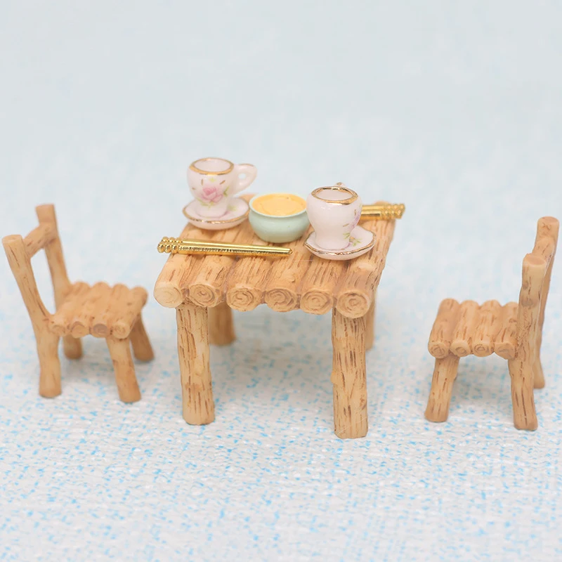 

Miniature Dollhouse Accessories, Table And Chair Set, Simulated Playhouse, Toy Ornament Set