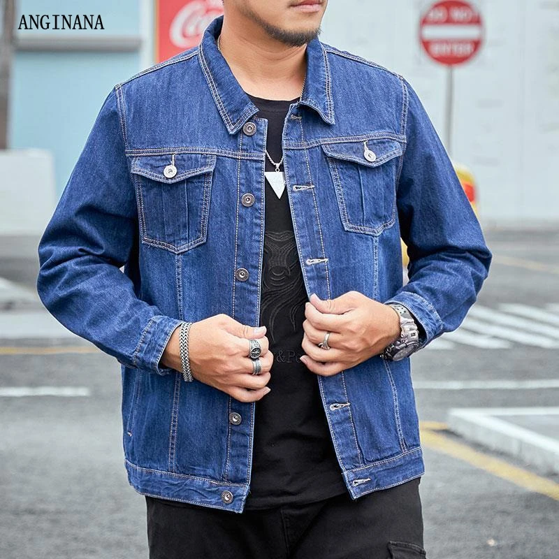 Autumn Men's Plus Sizei 10xl 150kg denim jacket pocket large size 6xl 8xl long sleeve loose button black gray big coat
Autumn Men's Plus Sizei 10xl 150kg denim jacket pocket large size 6xl 8xl long sleeve loose button black gray big coat