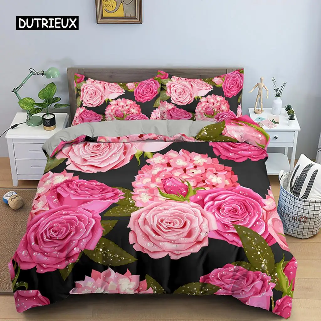3D Rose Flower Duvet Cover Double 210x210 Bedding Set 2/3pcs Quilt Cover With Zipper Closure King Size Polyester Comforter Cover
3D Rose Flower Duvet Cover Double 210x210 Bedding Set 2/3pcs Quilt Cover With Zipper Closure King Size Polyester Comforter Cover