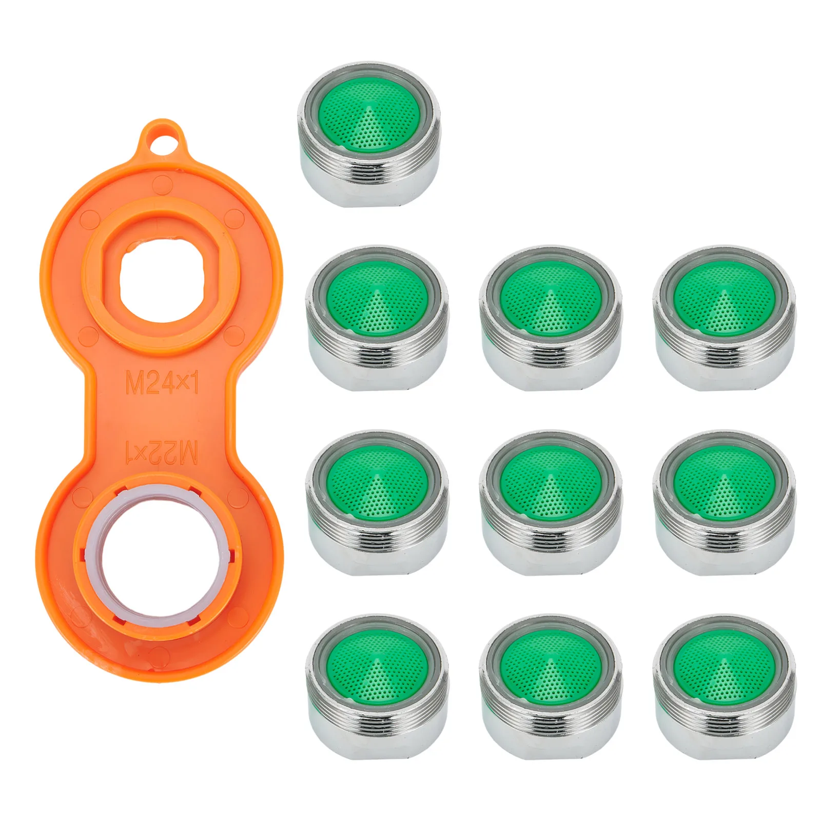 10Pcs Water-Saving Faucet Tap Aerator M24 Thread Replaceable Kitchen Faucet Filter Bathroom Faucet Bubbler Mixing Nozzle Wrench
10Pcs Water-Saving Faucet Tap Aerator M24 Thread Replaceable Kitchen Faucet Filter Bathroom Faucet Bubbler Mixing Nozzle Wrench