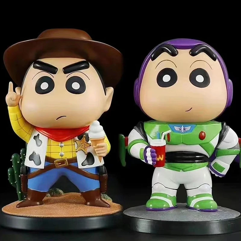 Cute Cartoon Crayon Shin-chan COS Dick Cowboy Toys Woody Buzz Lightyear Anime Action Figure Toys
Cute Cartoon Crayon Shin-chan COS Dick Cowboy Toys Woody Buzz Lightyear Anime Action Figure Toys