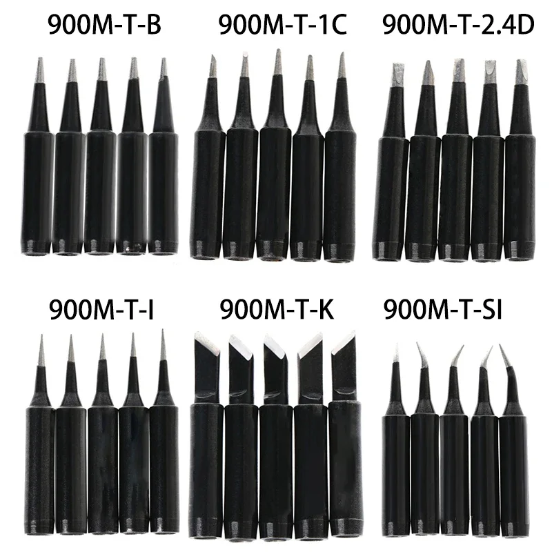 5PCS Soldering Iron Tip 900M-T Welding Tips Head Replacement Iron Tip For Hakko Saike 936 Station 852d+ 909D
5PCS Soldering Iron Tip 900M-T Welding Tips Head Replacement Iron Tip For Hakko Saike 936 Station 852d+ 909D