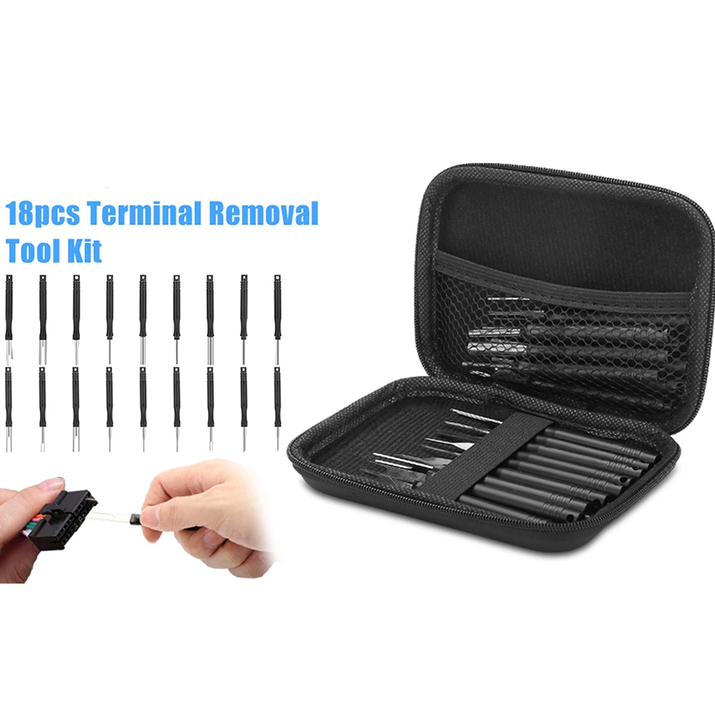 18Pcs Car Pins Puller Automotive Terminal Cable Plug Removal Tool With Box Repair Tool Stylus Wire Connector Plug Extractor
18Pcs Car Pins Puller Automotive Terminal Cable Plug Removal Tool With Box Repair Tool Stylus Wire Connector Plug Extractor