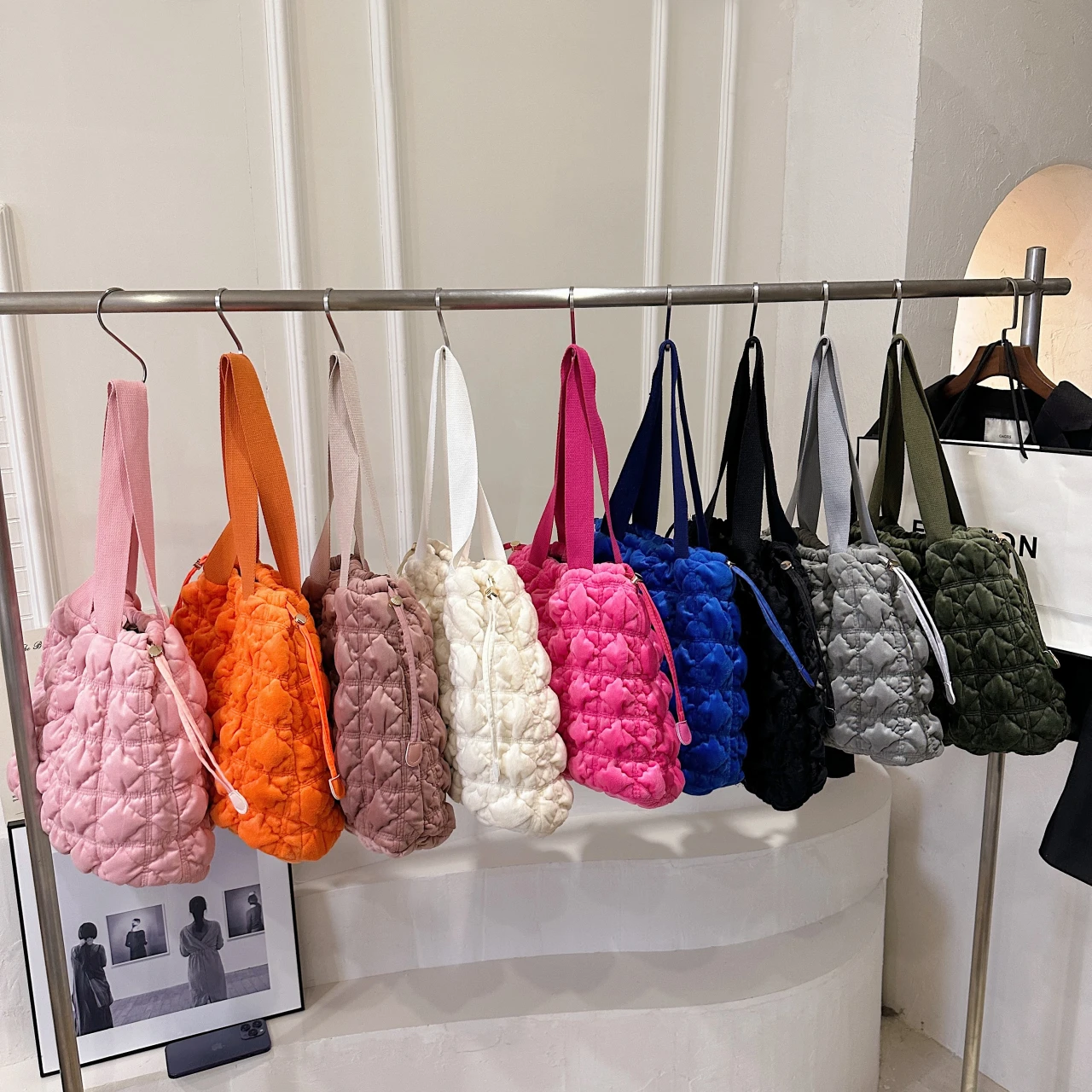 

Fashion 9 Colors Corduroy Shoulder Bag Women's Bag Designer Handbag 2023 New Brand Female Shopper Large Top Handle Tote Bag Sac