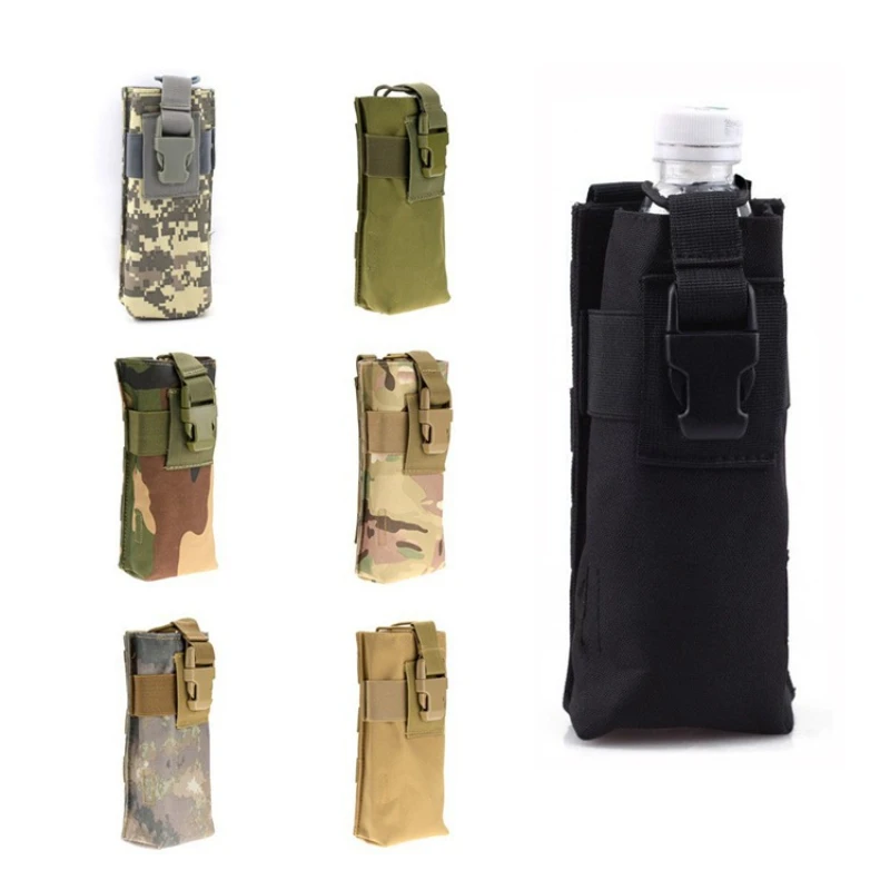 

Military Tactical Molle Pouch Water Bottle Holster Outdoors Camping Hiking Hunting Travel Canteen Kettle Holder Bag