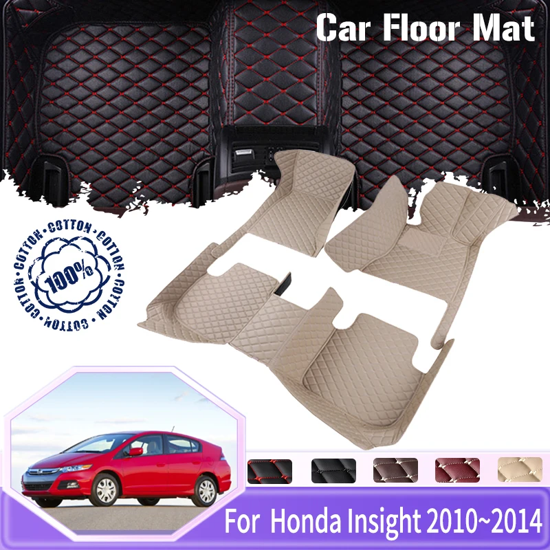 

Car Floor Mats For Honda Insight Hybrid ZE2 ZE3 2010 2011 2012 2013 2014 5 Seat Anti-dirt Pads Car Mats Full Set Car Accessories