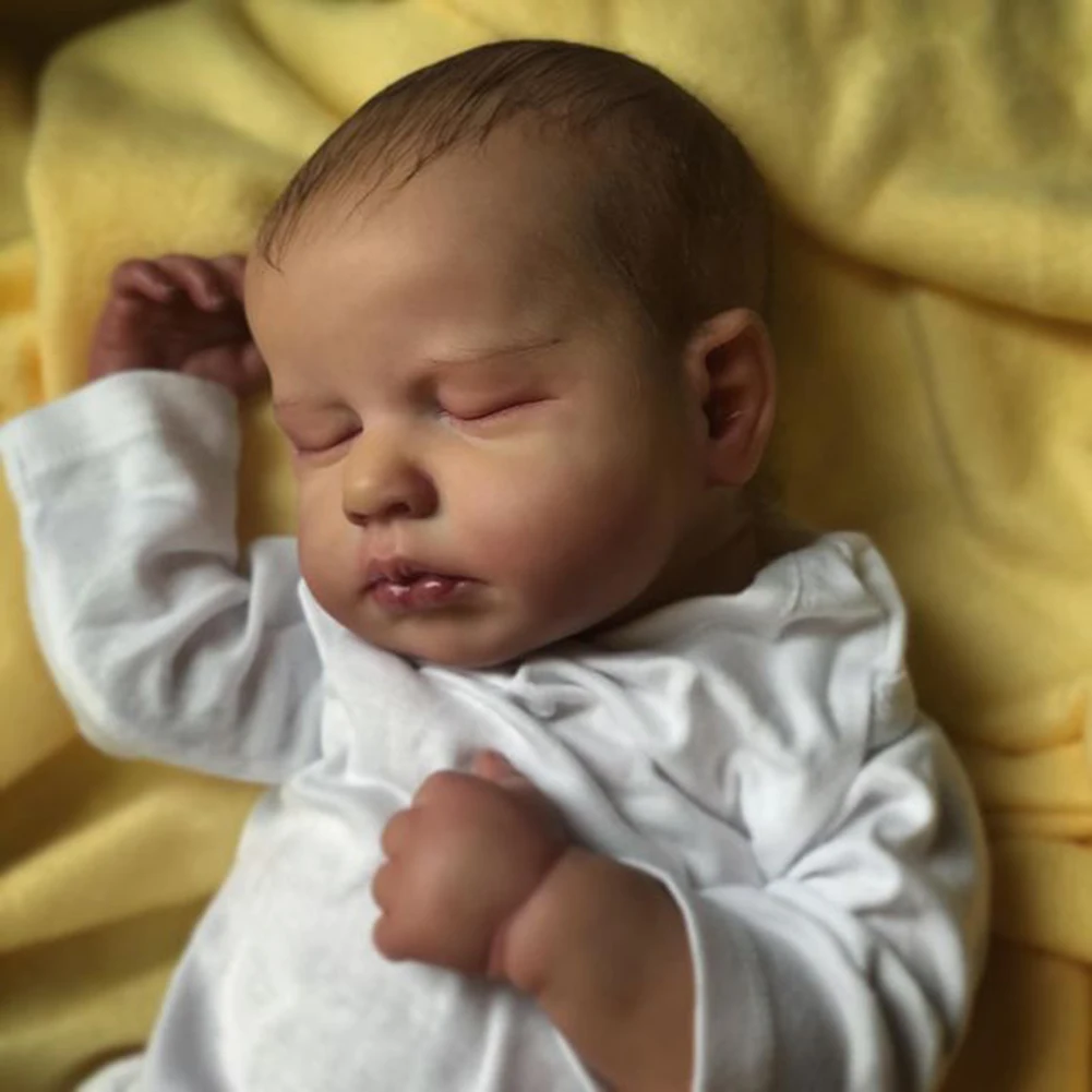 50CM Newborn Baby Lifelike Real Soft Touch High Quality Collectible Art Reborn Doll with Hand-Drawing Hair LouLou Doll
50CM Newborn Baby Lifelike Real Soft Touch High Quality Collectible Art Reborn Doll with Hand-Drawing Hair LouLou Doll