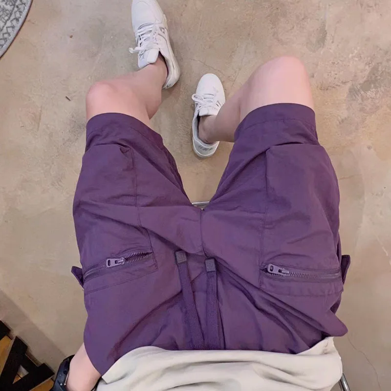 Шорты-карго мужские с карманами, модные Лоскутные штаны, повседневные однотонные на шнуровке, винтажные свободные короткие брюки, лето 2024
Шорты-карго мужские с карманами, модные Лоскутные штаны, повседневные однотонные на шнуровке, винтажные свободные короткие брюки, лето 2024