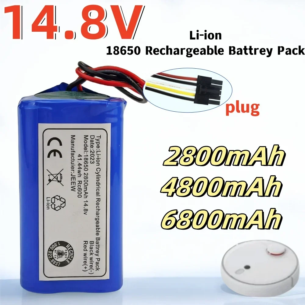 100% New Original 18650-4S1P14.8V 2800/4800/6800mAh Battery forRobot Vacuum Cleanerreplacement batteries
100% New Original 18650-4S1P14.8V 2800/4800/6800mAh Battery forRobot Vacuum Cleanerreplacement batteries