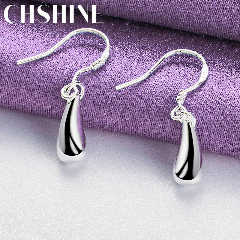 CHSHINE 925 Sterling Silver Solid Water Drop Earrings For Women Wedding Engagement Fashion Charm Jewelry
CHSHINE 925 Sterling Silver Solid Water Drop Earrings For Women Wedding Engagement Fashion Charm Jewelry