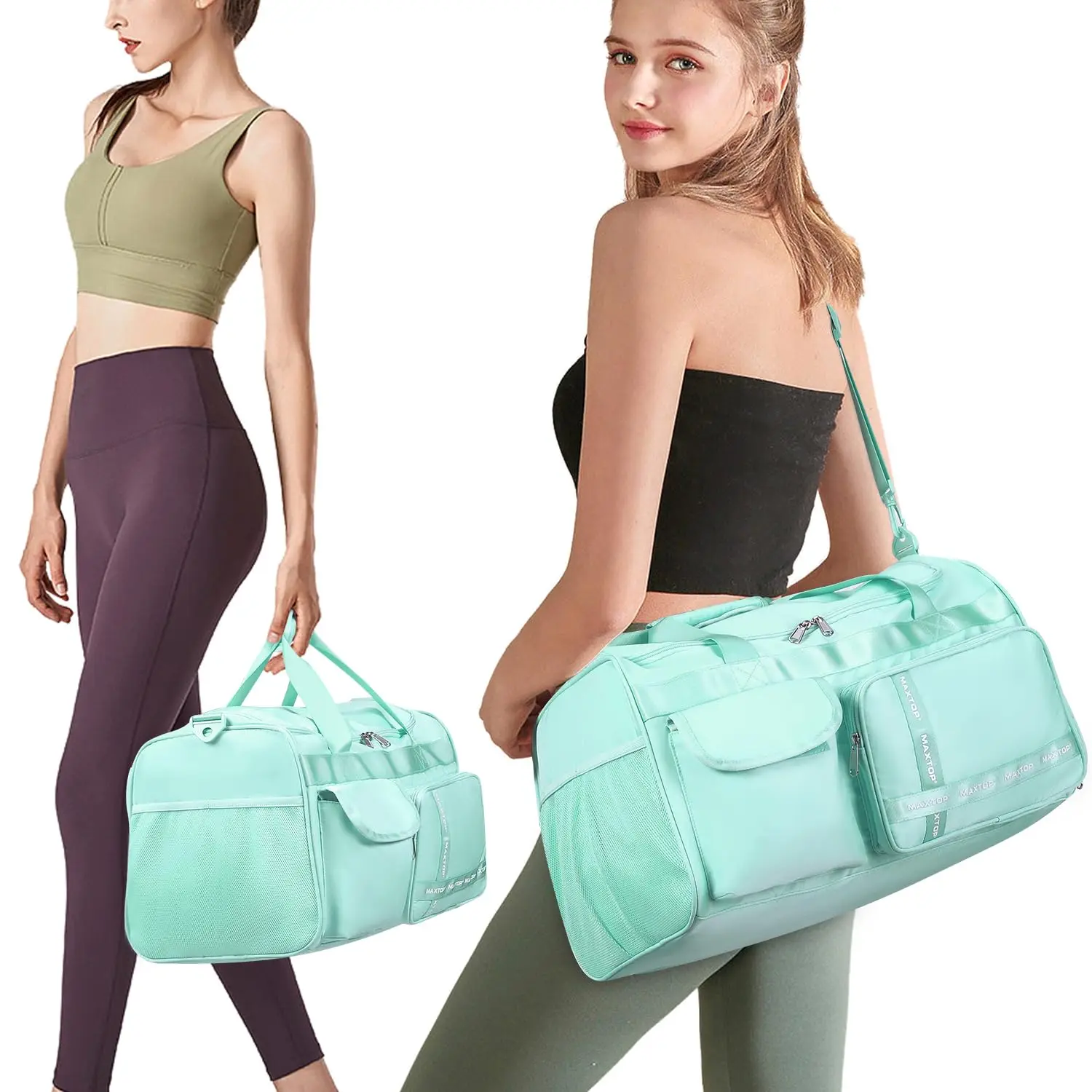 MAXTOP Travel Duffle Bag for Women Carry On Tote Weekender Overnight Bag Large Capacity Duffel Bag With Shoe Compartment Gym
MAXTOP Travel Duffle Bag for Women Carry On Tote Weekender Overnight Bag Large Capacity Duffel Bag With Shoe Compartment Gym
