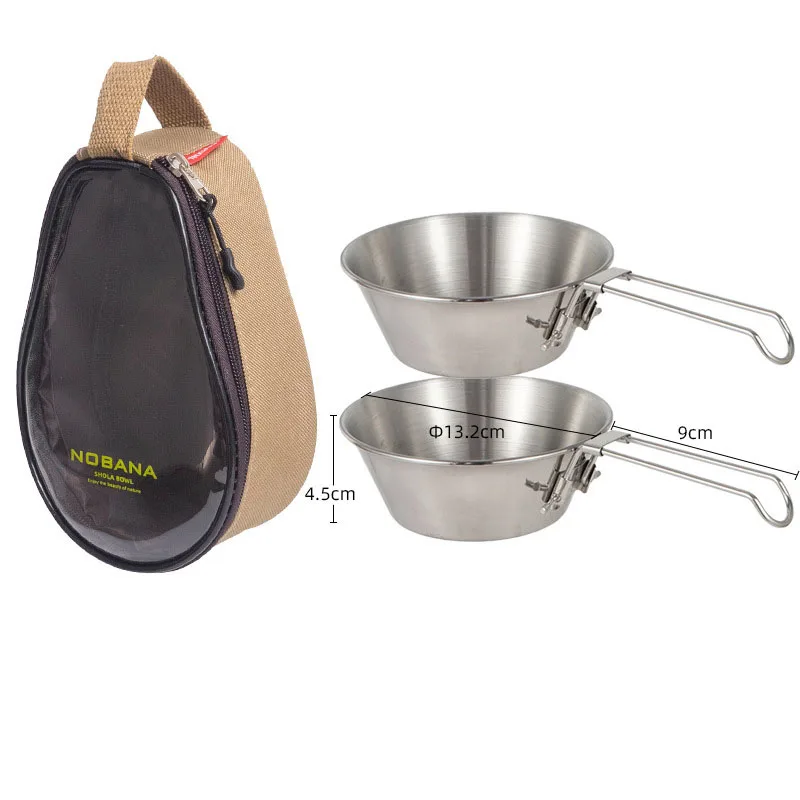 Portable Folding Bowls Set Stainless Steel Camping Tableware Hiking Travel Picnic Dinner Bowl Dish Sierra Cup with Carrying Bag
Portable Folding Bowls Set Stainless Steel Camping Tableware Hiking Travel Picnic Dinner Bowl Dish Sierra Cup with Carrying Bag