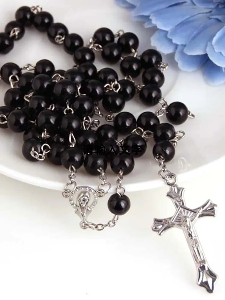 1pcs Handmade Necklace Ladies Imitation Vintage Style Pearl Rosary Beads with Cross Pendant Jewelry 10 Mallzona S820a7e37afb9406caf1f5f8927337eb8o 1pcs Handmade Necklace Ladies Imitation Vintage Style Pearl Rosary Beads with Cross Pendant Jewelry Mallzona