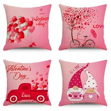 Valentines Day Decor Pillowcase 45*45cm Wedding Party Pillows Sofa Cushion Case Linen Pillow Cover Home Decoration Cushion Cover 
Valentines Day Decor Pillowcase 45*45cm Wedding Party Pillows Sofa Cushion Case Linen Pillow Cover Home Decoration Cushion Cover