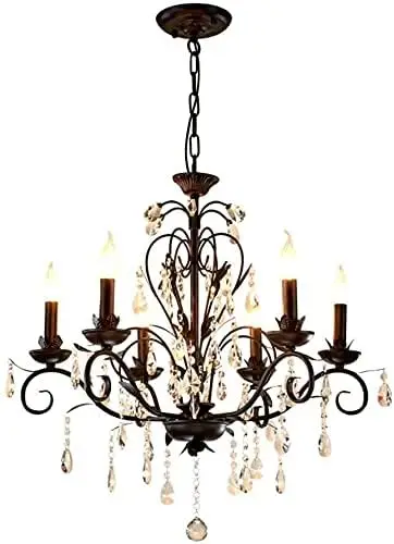 

Fashionable Chandelier Vintage Crystal Chandeliers for Dining Room Bedroom Living Room Loft Wrought Iron During Light Modern