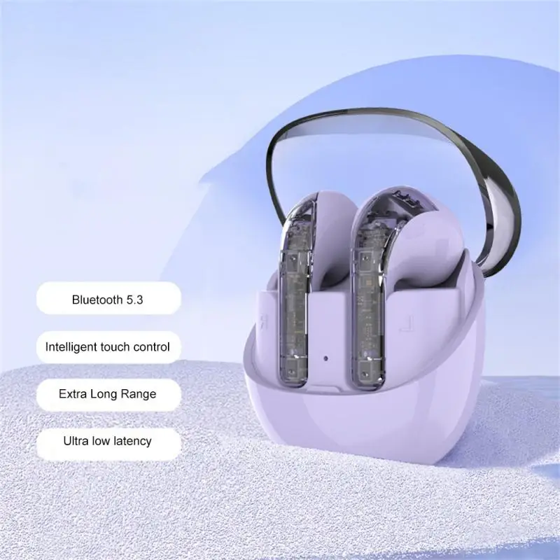 New Bluetooth Headsets Transparent Design Intelligent Noise Reduction High Sound Quality Low-power Semi-in-ear Headphones
New Bluetooth Headsets Transparent Design Intelligent Noise Reduction High Sound Quality Low-power Semi-in-ear Headphones