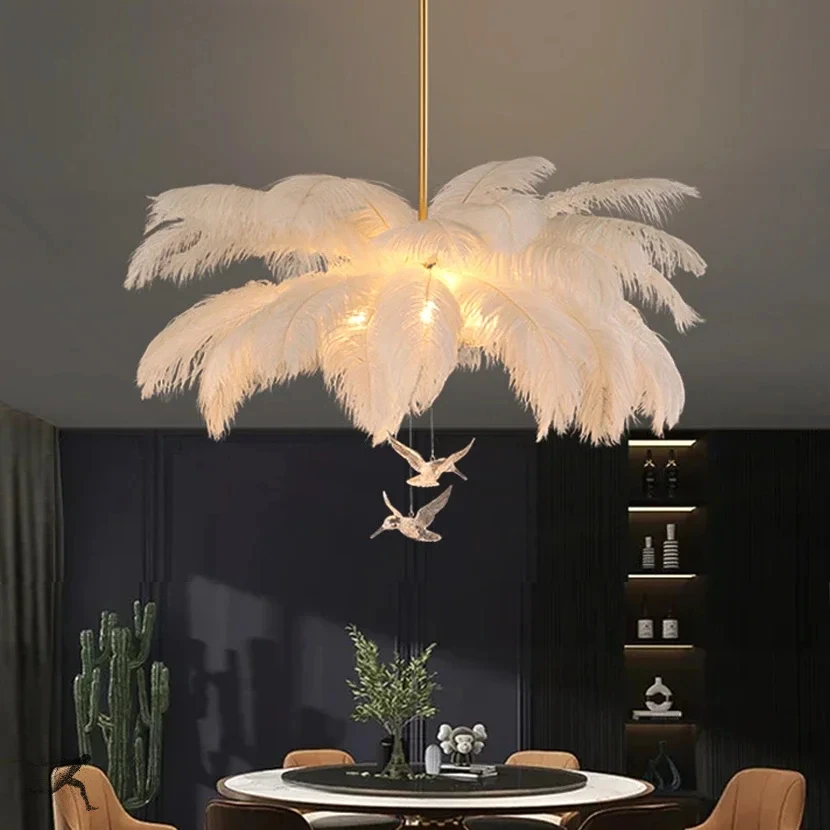 Feather Light Pendant Lamp Colorful Feathers Ceiling Chandelier LED Living Room Bedroom Dressers Ceiling Hanging Lightings Decor
Feather Light Pendant Lamp Colorful Feathers Ceiling Chandelier LED Living Room Bedroom Dressers Ceiling Hanging Lightings Decor