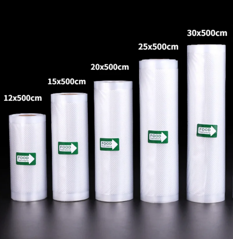 Пакеты для вакуумного упаковщика пищевых продуктов, 12 + 15 + 20 + 25 + 30 см * 500 см в рулонах/партии
Пакеты для вакуумного упаковщика пищевых продуктов, 12 + 15 + 20 + 25 + 30 см * 500 см в рулонах/партии