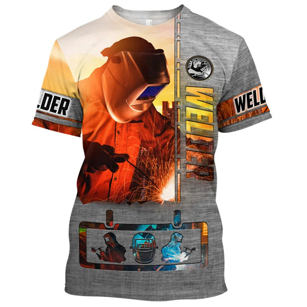 3D Digital Welder Tool Printing Short-sleeved Welder Popular Oversized Harajuku Hot T-Shirt Trend Super Personality Clothing
3D Digital Welder Tool Printing Short-sleeved Welder Popular Oversized Harajuku Hot T-Shirt Trend Super Personality Clothing