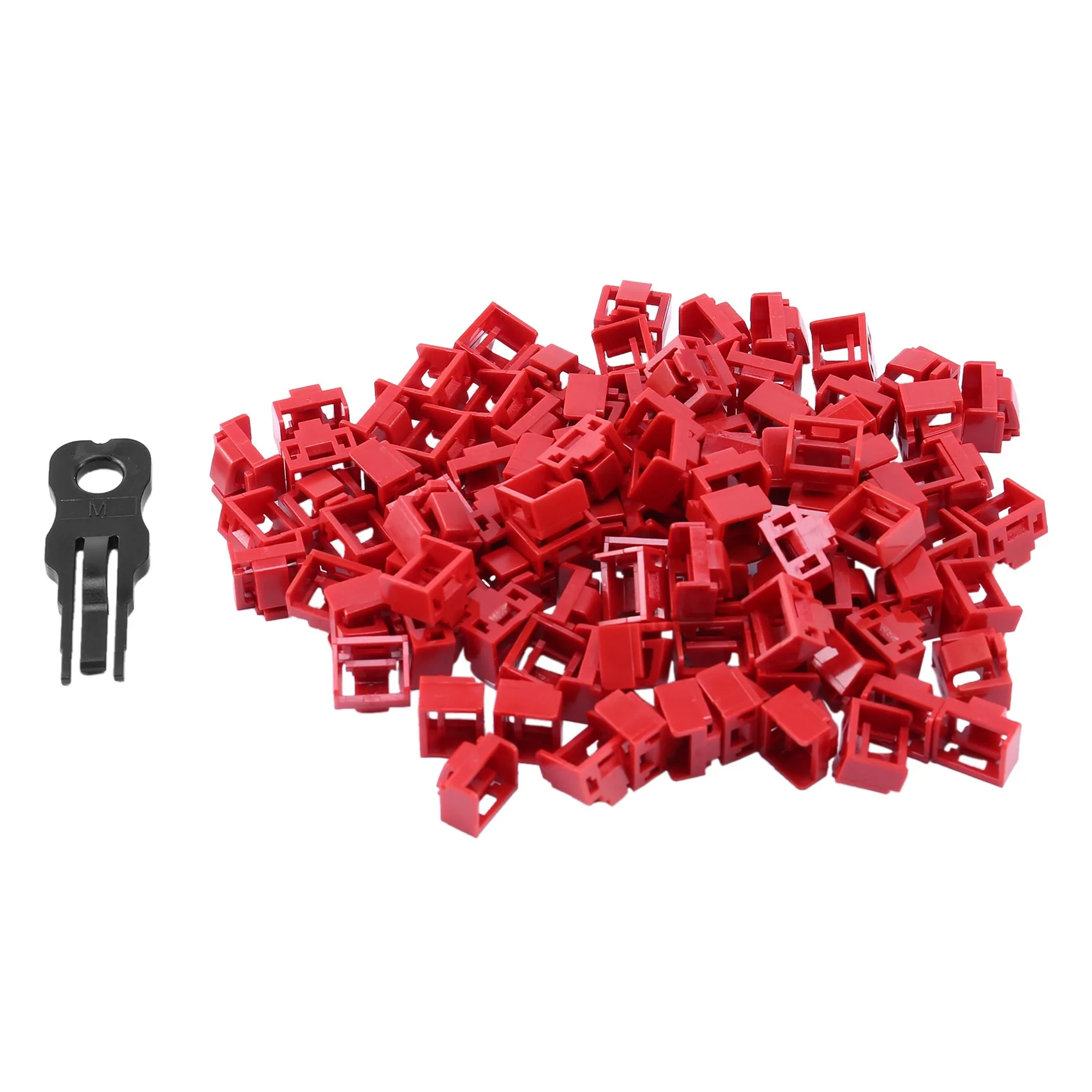 100Pcs Red RJ45 Port Ethernet LAN Hub Anti Dust Cover Plug Cap Blockout Protector with Proprietary Lock and Key
100Pcs Red RJ45 Port Ethernet LAN Hub Anti Dust Cover Plug Cap Blockout Protector with Proprietary Lock and Key