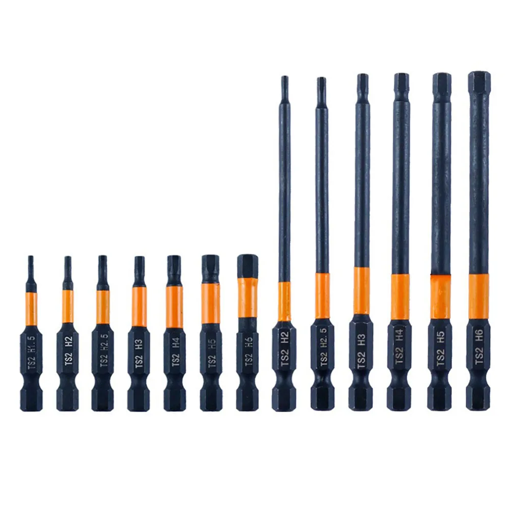 13pcs Hex Screwdriver Bit Quick Change Impact Driver Power Drill Length H1.5-H6 Hand Tools Magnetic Screwdriver Set
13pcs Hex Screwdriver Bit Quick Change Impact Driver Power Drill Length H1.5-H6 Hand Tools Magnetic Screwdriver Set