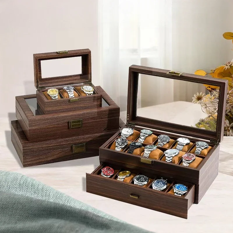3,6,10,12 Slots Leather Watch Storage Black Box Organizer men's women's Watches Display Holder Cases Jewelry Glasses Gifts Boxes
3,6,10,12 Slots Leather Watch Storage Black Box Organizer men's women's Watches Display Holder Cases Jewelry Glasses Gifts Boxes