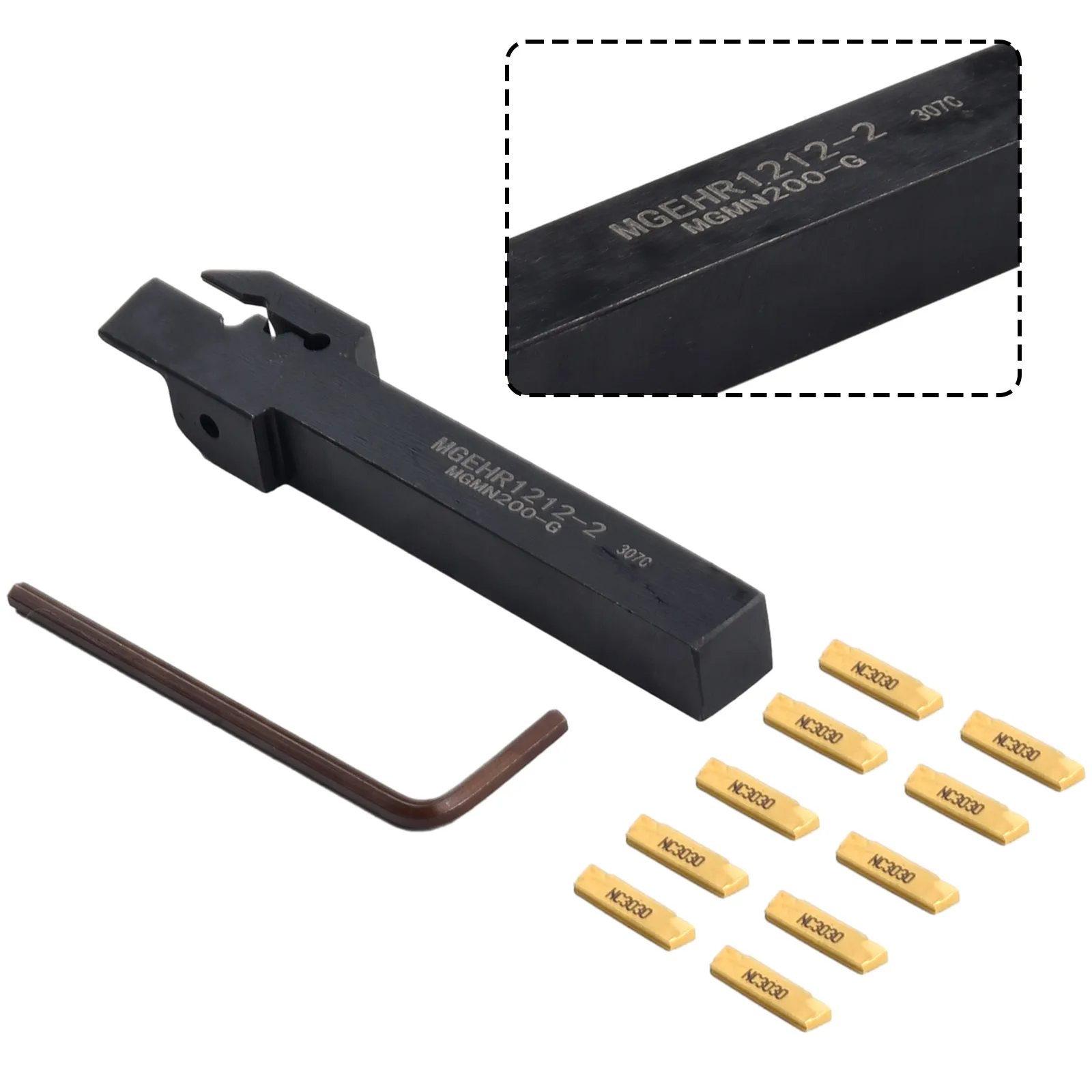 Wrench Lathe Holder Cutter 12*12mm Shank 10Pcs MGMN200 Carbide Inserts Blade MGEHR1212-2 Grooving High Quality
Wrench Lathe Holder Cutter 12*12mm Shank 10Pcs MGMN200 Carbide Inserts Blade MGEHR1212-2 Grooving High Quality