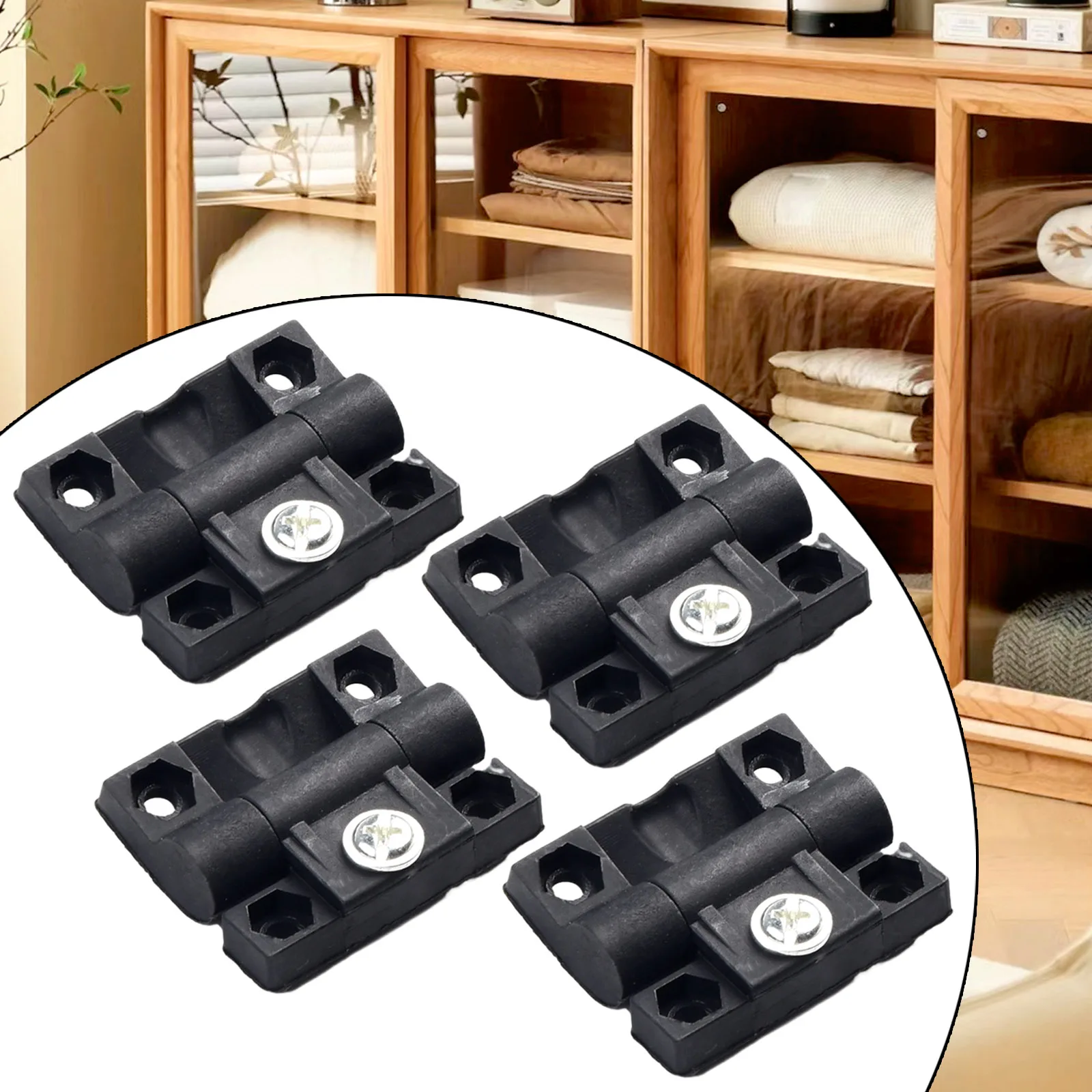 4pcs Nylon Hinge Adjustable Damping Hinges 4.5CM*3.5CM For Wooden Box Furniture Electric Cabinet Hardware Black
4pcs Nylon Hinge Adjustable Damping Hinges 4.5CM*3.5CM For Wooden Box Furniture Electric Cabinet Hardware Black