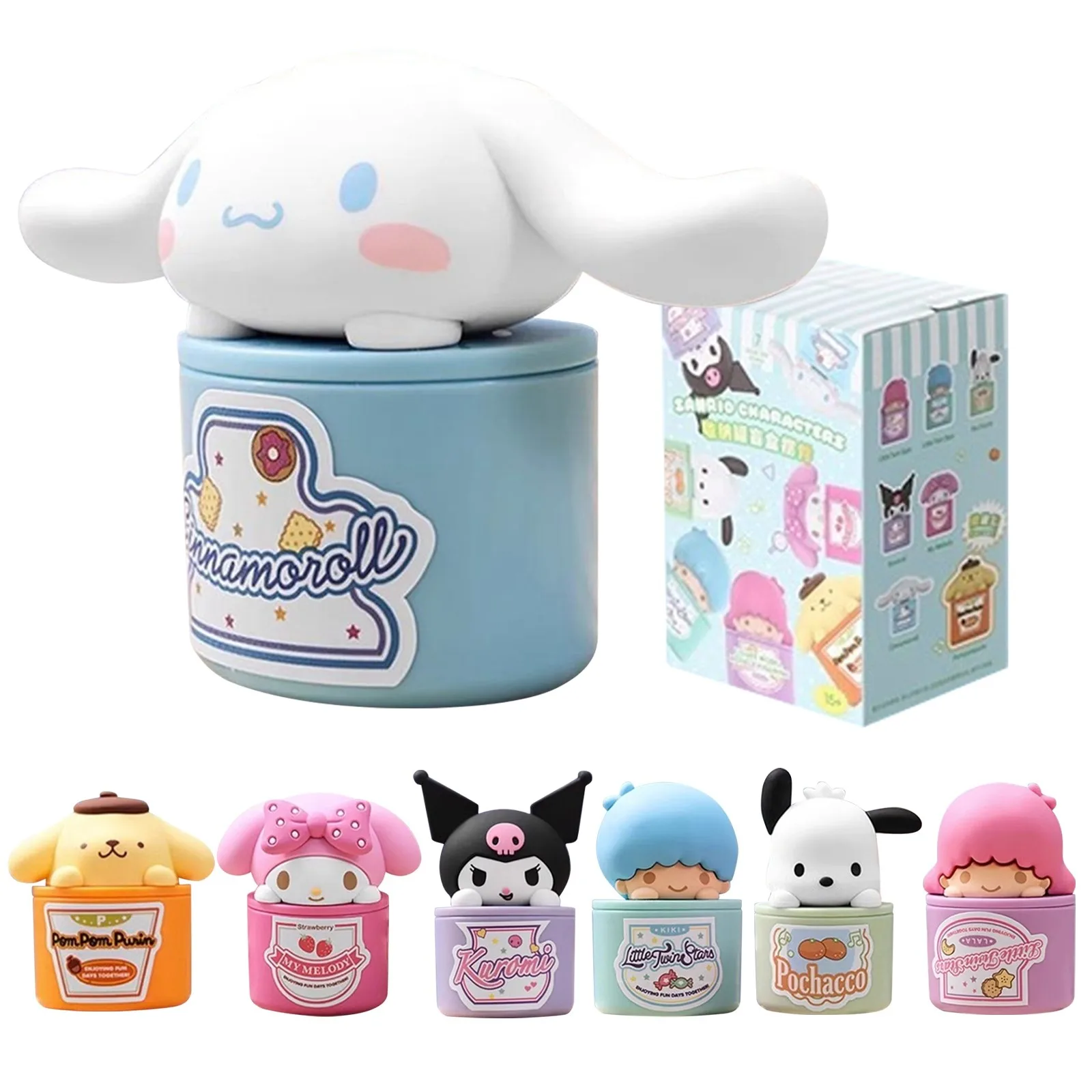 

Miniso Sanrio глухая коробка декоративная банка для хранения Kuromi Pachacco Cinnamoroll My Melody Kawaii аниме периферийный детский игрушечный подарок
