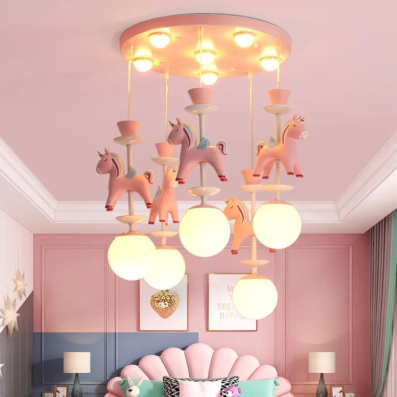 New Carousel Ceiling Hanging Lights Children's Room Chandelier Boys and Girls Princess Room Lamp Living Room Decoration Lighting
New Carousel Ceiling Hanging Lights Children's Room Chandelier Boys and Girls Princess Room Lamp Living Room Decoration Lighting