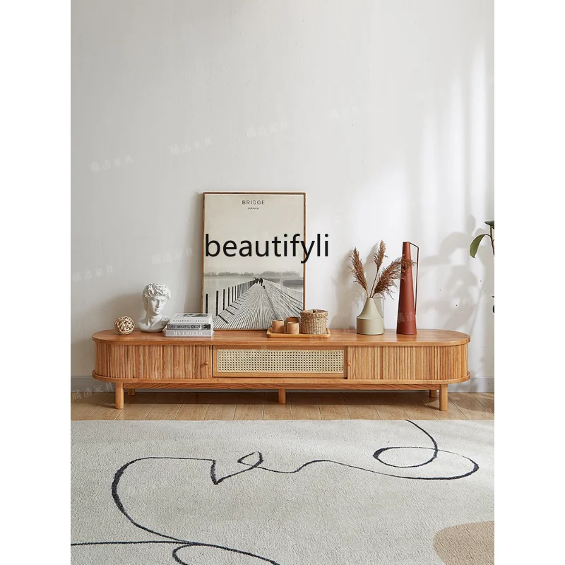 Solid Wood TV Cabinet Japanese Simple Rattan Log Sitting Room Cabinet B & B Floor Standing Storage Cabinet Storage Cabinet
Solid Wood TV Cabinet Japanese Simple Rattan Log Sitting Room Cabinet B & B Floor Standing Storage Cabinet Storage Cabinet
