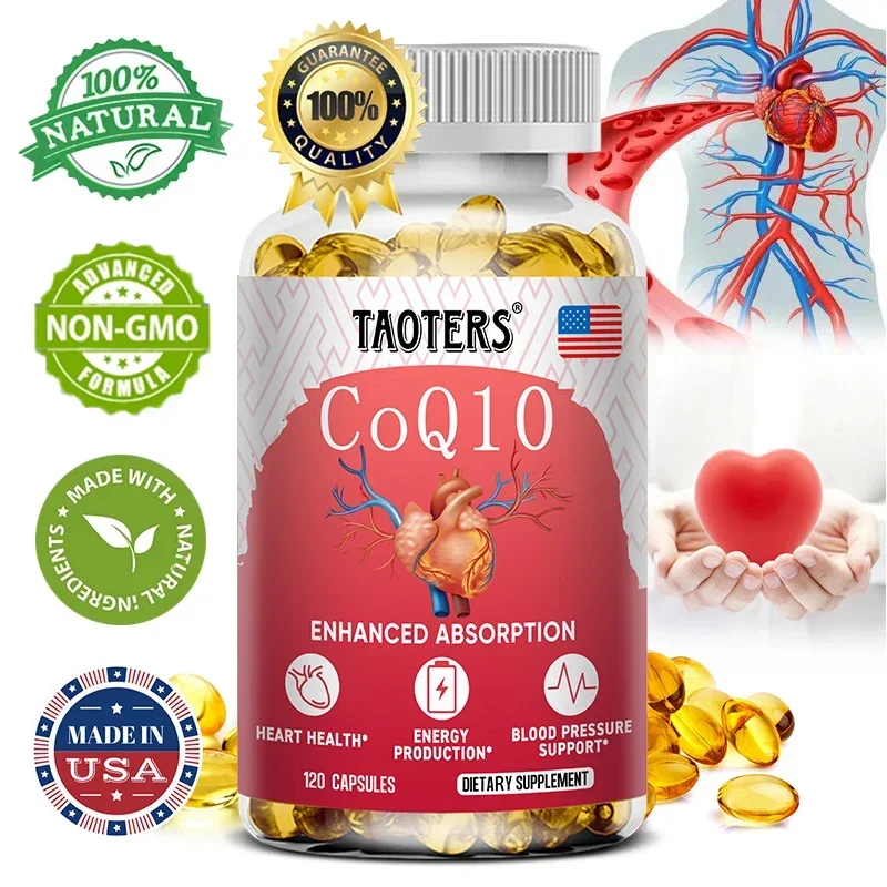 

CoQ10 400 мг-высокая впитываемость, коэнзим Q-10, без ГМО, без глютена, для веганов, диетическая витаминовая добавка, антиоксидантная поддержка