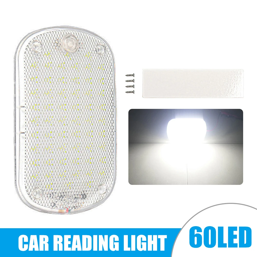 Car Interior Light with 60 Bright LED Lamp Beads 12V-85V Dome Light Auto Interior Night Reading Ceiling Light for RV Truck
Car Interior Light with 60 Bright LED Lamp Beads 12V-85V Dome Light Auto Interior Night Reading Ceiling Light for RV Truck