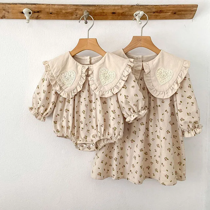 2025 New Autumn Sister Dress 2-6Yrs Girl Party Dress Long Sleeved Cotton Print Kids Princess Dresses Baby Girl Romper 7 S822336dcae79467cad67814cd28b1b33r