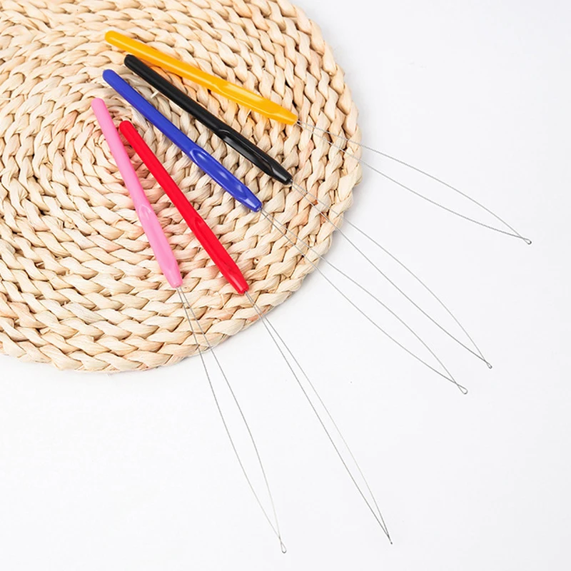 1PC Plastic Wig Crochet Tufting Threader Handle Hair Extension Hair Extension Beader Micro Rings Loop Tool
1PC Plastic Wig Crochet Tufting Threader Handle Hair Extension Hair Extension Beader Micro Rings Loop Tool