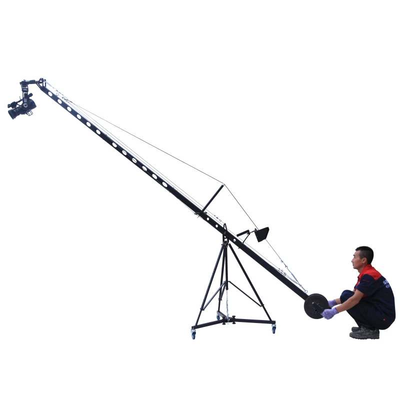 

Jianmei Square Arm XF64-4m Camera Rocker Crane Electric Control Pan Tilt Rotation Video Shooting Stabilizer Aluminum Alloy Jib