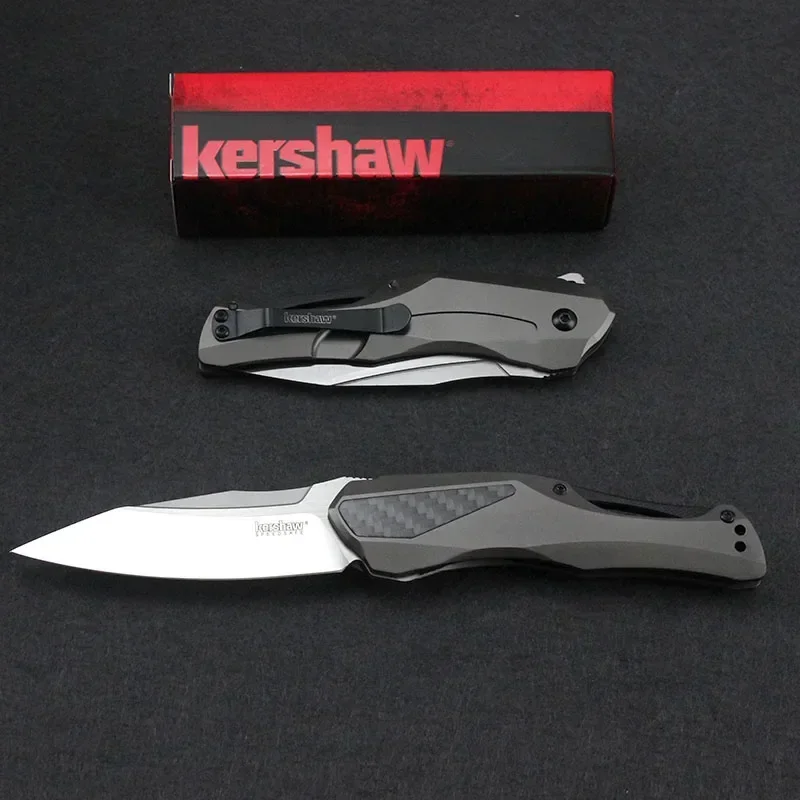 

Kershaw 5500 Collateral KVT Assisted Flipper Knife 3.4" D2 Two-Tone Drop Point Blade with Carbon Fiber Insert Handle EDC Tools