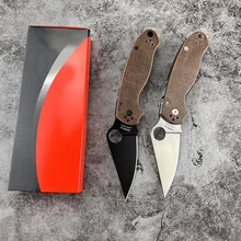 

Spy Para 3 C223 Folding Knife Micarta Handle Mark S30V Steel Blade Tactical Survival Knife Outdoor Camping EDC Multi Tools