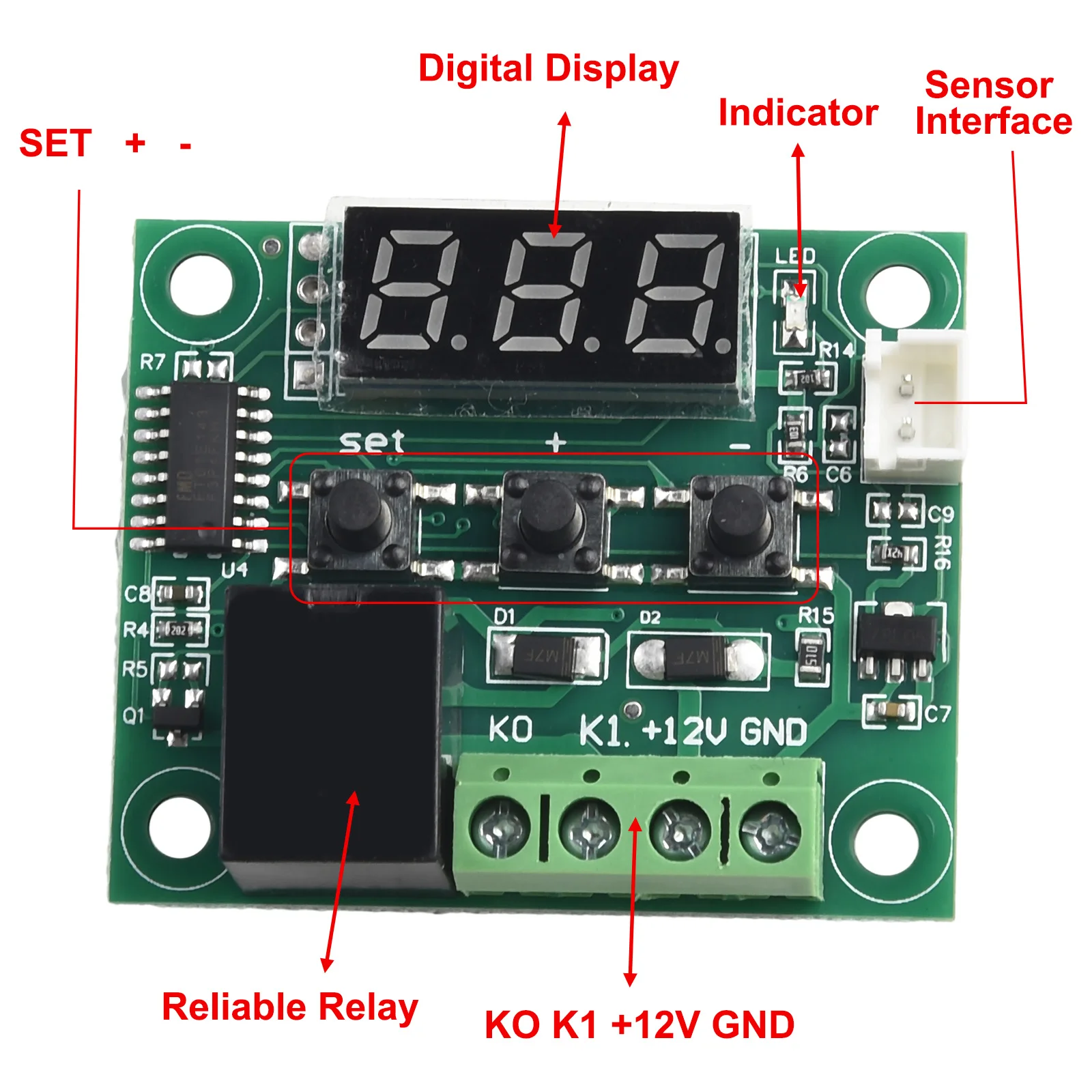 Digital Thermostat Temperature Waterproof Sensor -50 To 110° 48.5 X 40mm Attract Current ≤ 65mA Digital Thermostat
Digital Thermostat Temperature Waterproof Sensor -50 To 110° 48.5 X 40mm Attract Current ≤ 65mA Digital Thermostat