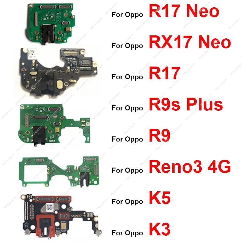 

Headphone Jack Port Board Flex Cable For OPPO R17 RX17 Neo R9 R9s Plus Reno3 K5 K3 Microphone Mic Connector Replacement Parts