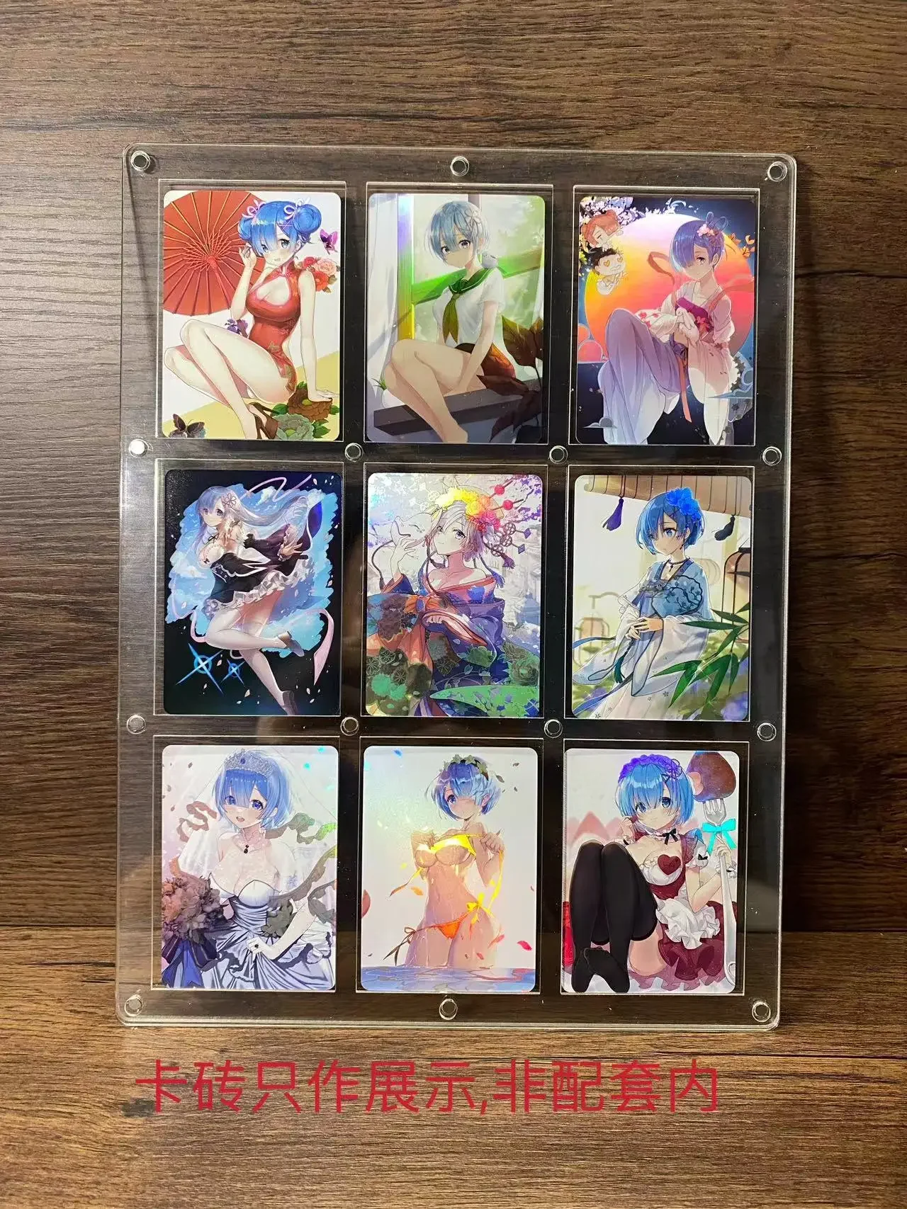 9Pcs/set Rem Series Flash Card ACG Kawaii Emilia Re:Life In A Different World From Zero Anime Game Collection Cards Gift Toys
9Pcs/set Rem Series Flash Card ACG Kawaii Emilia Re:Life In A Different World From Zero Anime Game Collection Cards Gift Toys