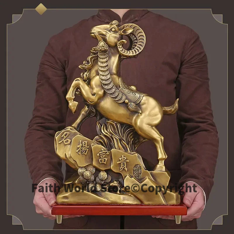 Large Bring in wealth treasure HOME Store business Money Drawing Mascot good luck Fortune golden Charging bellwether Brass
Large Bring in wealth treasure HOME Store business Money Drawing Mascot good luck Fortune golden Charging bellwether Brass