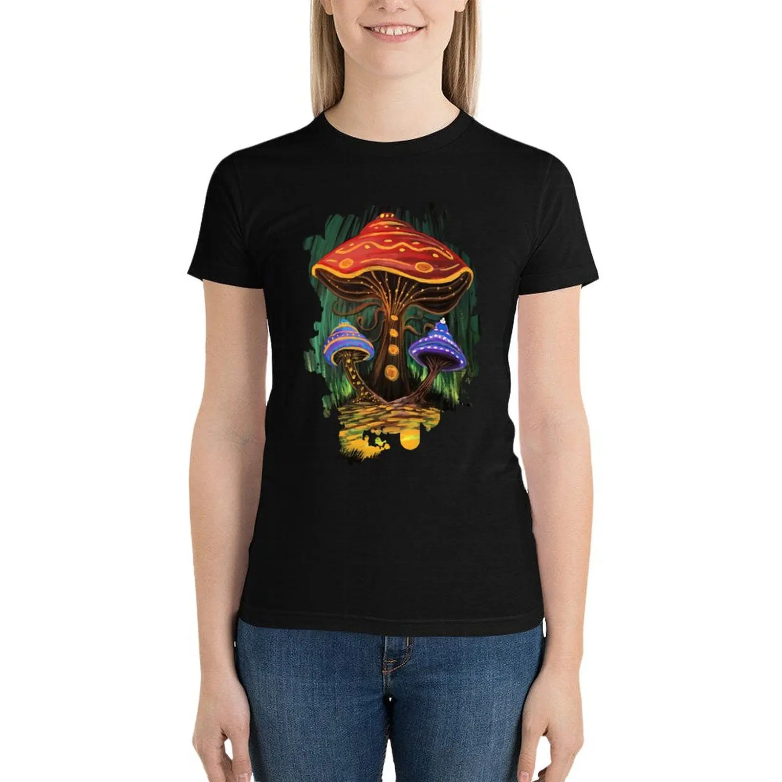 A Mushroom World T-Shirt Aesthetic clothing graphics oversized lady clothes t-shirts for Women cotton
A Mushroom World T-Shirt Aesthetic clothing graphics oversized lady clothes t-shirts for Women cotton