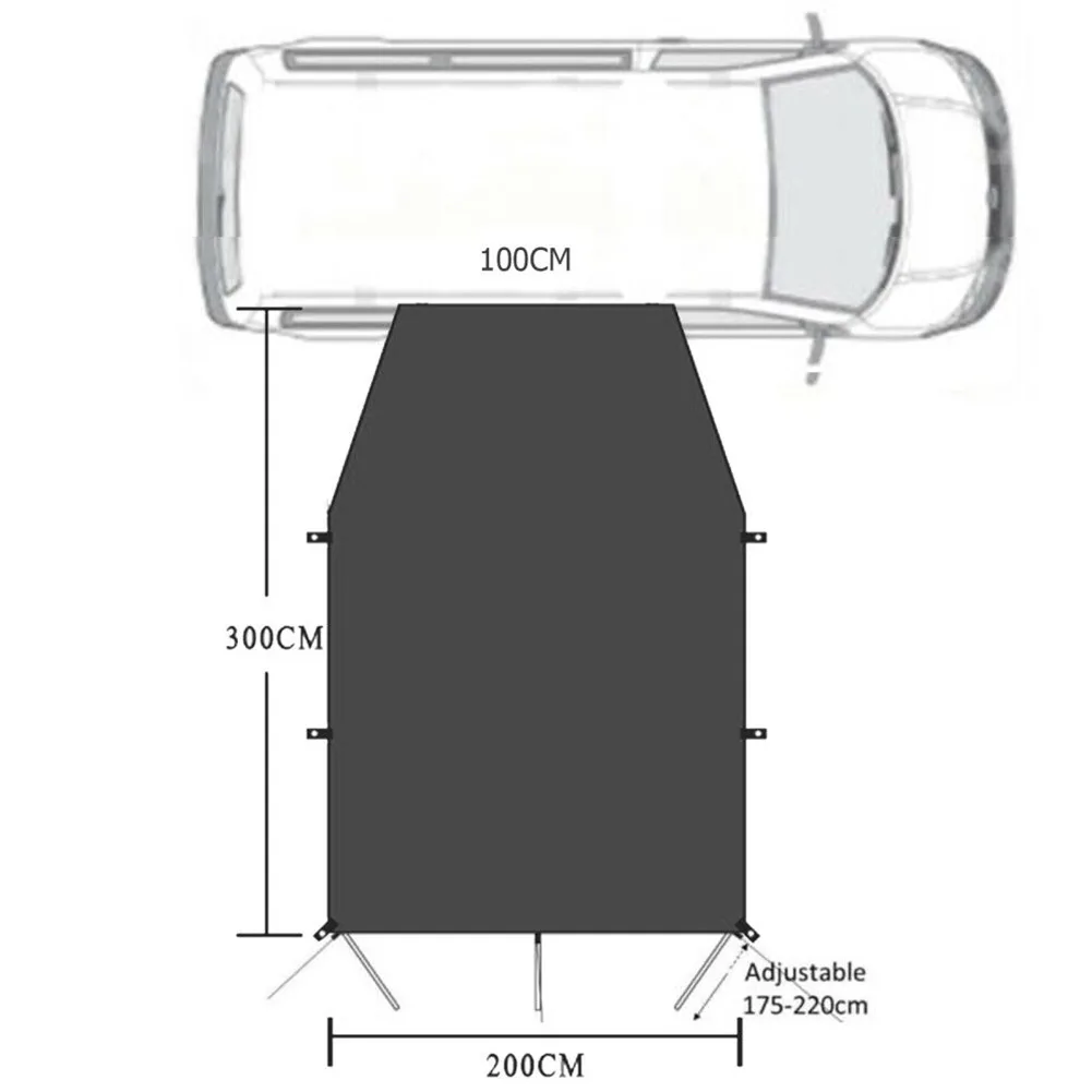 Outdoor Sun Canopy Awning Sunshade 210D Polyester Fire Retardant For Transporters For Motorhome Van Campervan
Outdoor Sun Canopy Awning Sunshade 210D Polyester Fire Retardant For Transporters For Motorhome Van Campervan