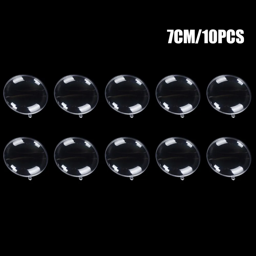 10pcs Plastic Christmas Balls Clear Flat Baubles Home Decor Wedding Candy Christmas Gifts Box Fillable Ornament 7/9/11cm
10pcs Plastic Christmas Balls Clear Flat Baubles Home Decor Wedding Candy Christmas Gifts Box Fillable Ornament 7/9/11cm