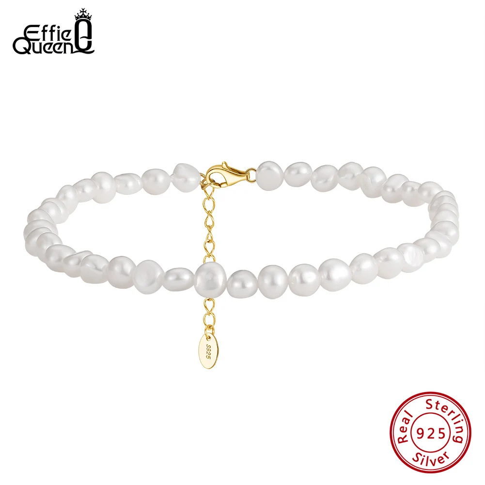 Effie Queen Fashion 925 Sterling Silver Freshwater Pearl Anklet for Women Adjustable Foot Chain Ankle Straps Summer Jewelry SA39
Effie Queen Fashion 925 Sterling Silver Freshwater Pearl Anklet for Women Adjustable Foot Chain Ankle Straps Summer Jewelry SA39