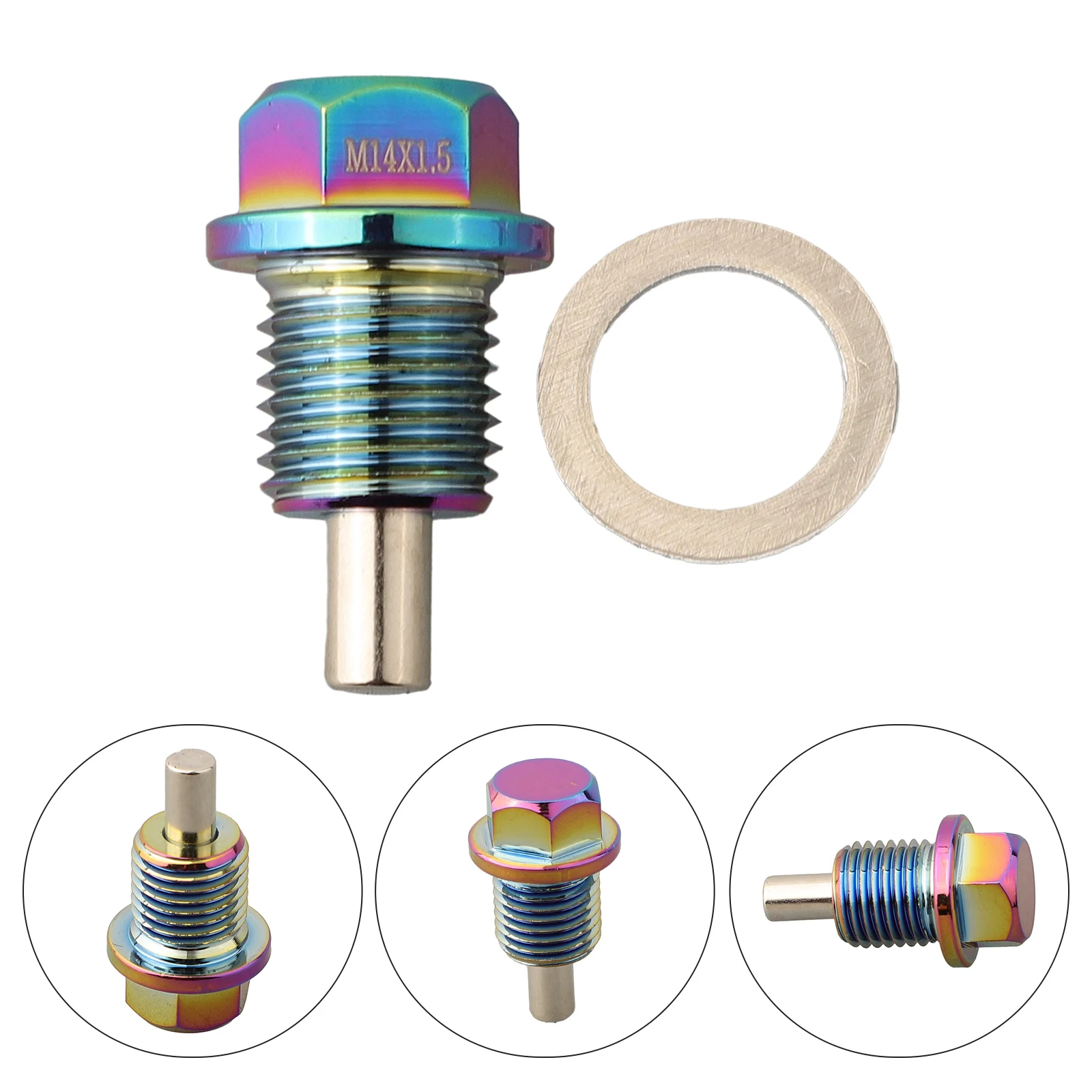 M14*1.5 Magnetic Oil Drain Plug Oil Drain Sump Nut Car Accessories For Honda For Mazda For Suzuki Oil Drain Screw Parts
M14*1.5 Magnetic Oil Drain Plug Oil Drain Sump Nut Car Accessories For Honda For Mazda For Suzuki Oil Drain Screw Parts